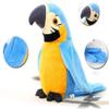 Talking Macaw Parrot Repeat What You Say Stuffed Animal Plush Toy Electronic Record Animated Bird Shake Wings Speaking Parrot Pet Plush Interactive Toys for Kids Boys Girls Christmas Birthday Gift view 3