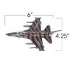 ArtCreativity F-16 Fighter Jet Toy Set for Kids  2 Pack F16 Fighting Falcon Diecast Metal Airplanes, Pull Back Military Jets  Air Force Toys for Boys, Birthday Gifts, Cake Toppers, Party Favors view 2