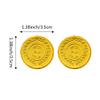 150 Pieces Plastic Play Coins Gold Pirate Treasure Hunt Coins Toys for Halloween Party Theme Props Decoration Party Favor Lucky Draw Games Plastic Gold Coins St.Patrick's Day Coins for Kids Teachers view 2
