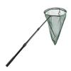 RESTCLOUD Professional Insect and Butterfly Net with 14" Stainless Ring, 26" Net Depth, Strong Aluminum Telescopic Handle Extends to 39", Full Extended to 53 Inches Green view 1