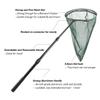 RESTCLOUD Professional Insect and Butterfly Net with 14" Stainless Ring, 26" Net Depth, Strong Aluminum Telescopic Handle Extends to 39", Full Extended to 53 Inches Green view 3