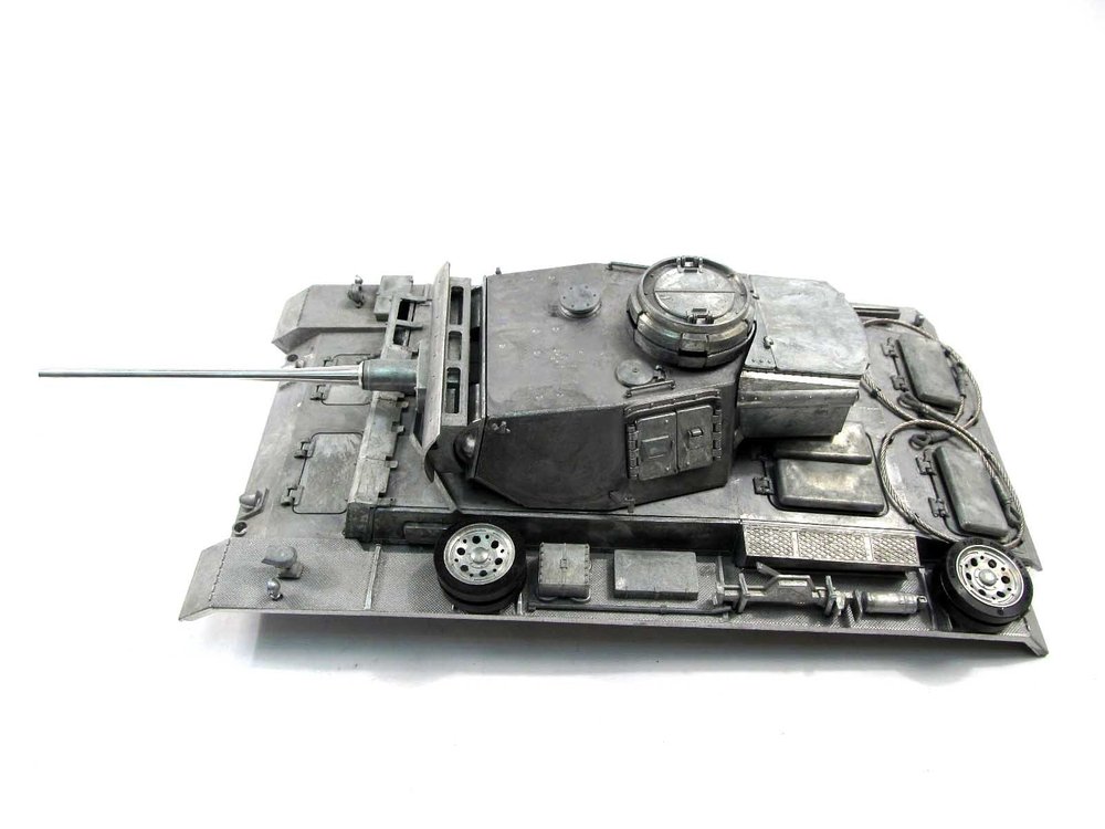 Mato 1/16 German Panzer Iii Rc Tank Metal Bb Shooting Upper Hull W/Turret Mt139 Bb Shooting Function for Adult