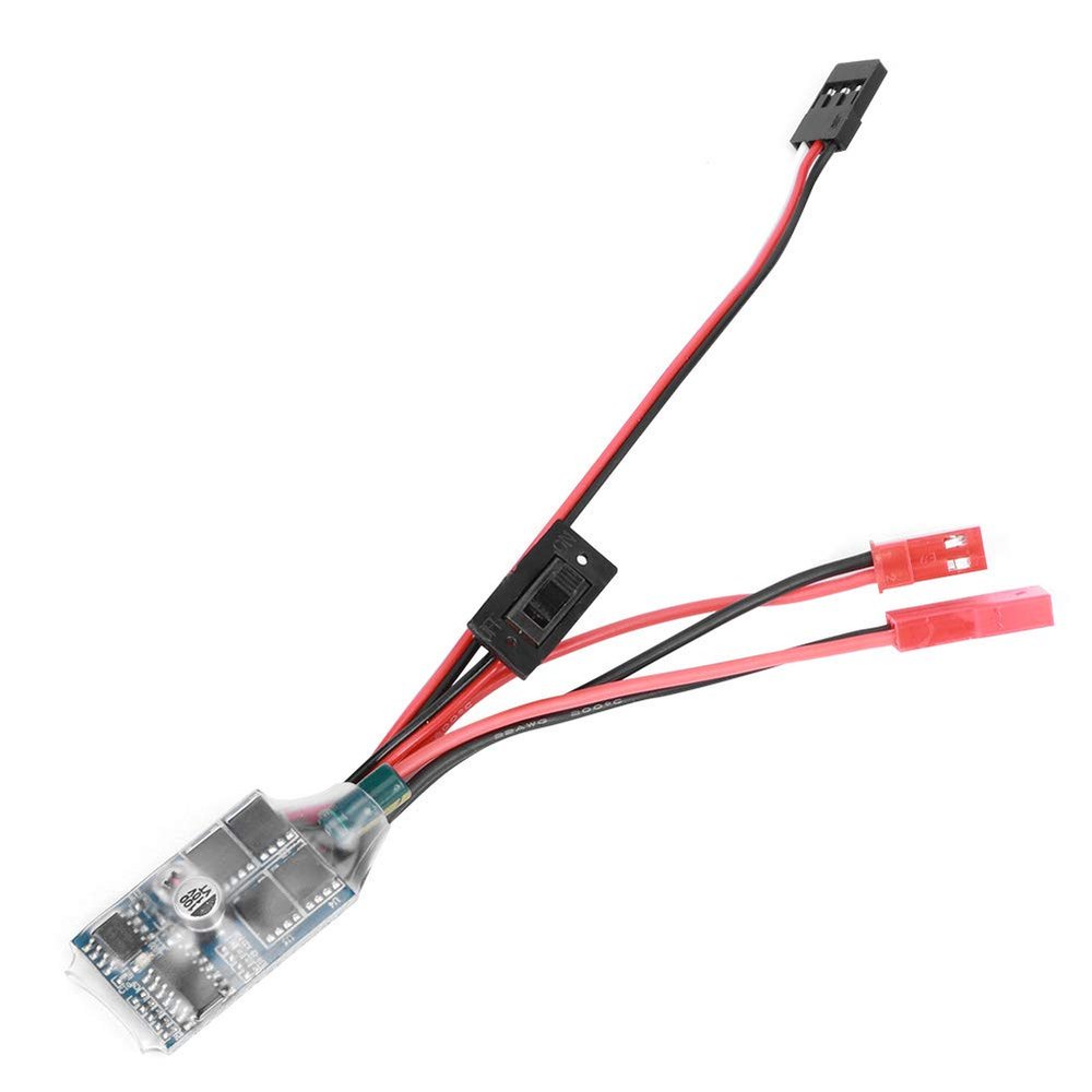 Tbest RC Car ESC, 30A Two?Way Brushed Electric Speed Controller RC ESC for C14 / C24 / B14 B24 B16 B36 Car(Black) Car Model Accessory