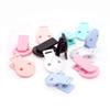 18pcs/Pack Round Head Plastic Pacifier Clip Clasps Soother Holder for DIY Beads Paci/Pacifier/Dummy Chain Holder Clip Baby Accessories view 3