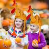 Geyoga 4 Pcs Thanksgiving Turkey Hats for Adults Plush Turkey Hat with Legs Headband for Carnival Cosplay Thanksgiving Party(Lively,Orange) view 4
