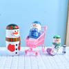 GRPSKCOS 5pcs Nesting Dolls Snowman Santa Claus Russian Matryoshka Dolls Handmade Wooden Christmas Birthday Gift for Kids (05 Snowman) view 3