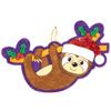 Baker Ross AX522 Christmas Sloths Wooden Decorations - Pack of 12, Christmas Decorations for Kids to Decorate and Display, Ideal Kids Arts and Crafts Project view 4