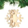 Baker Ross AX403 Snowflake Wooden 3D Decorations - Pack of 6, Christmas Decorations for Kids to Decorate and Display, Ideal Kids Arts and Crafts Project view 4