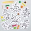 Baker Ross AX279 Leaf Sand Art Decorations - Pack of 6, for Kids Autumn Arts and Crafts Projects, Fall Arts and Crafts for Kids view 2