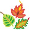 Baker Ross AX279 Leaf Sand Art Decorations - Pack of 6, for Kids Autumn Arts and Crafts Projects, Fall Arts and Crafts for Kids view 4