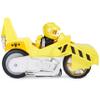 Paw Patrol, Moto Pups Rubbles Deluxe Pull Back Motorcycle Vehicle with Wheelie Feature and Toy Figure view 4
