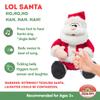 Cuddle Barn - LOL Santa! Tickle My Tummy Plush Christmas Toy | Sings Sways to Jingle Bells | Touch Sensor Interrupts Song with Laughing | White Elephant Gift for Adults, Teens, Kids - 11" view 3