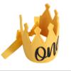 Yellow First Birthday Party Crown - Wild One Theme, Birthday Supplies view 3