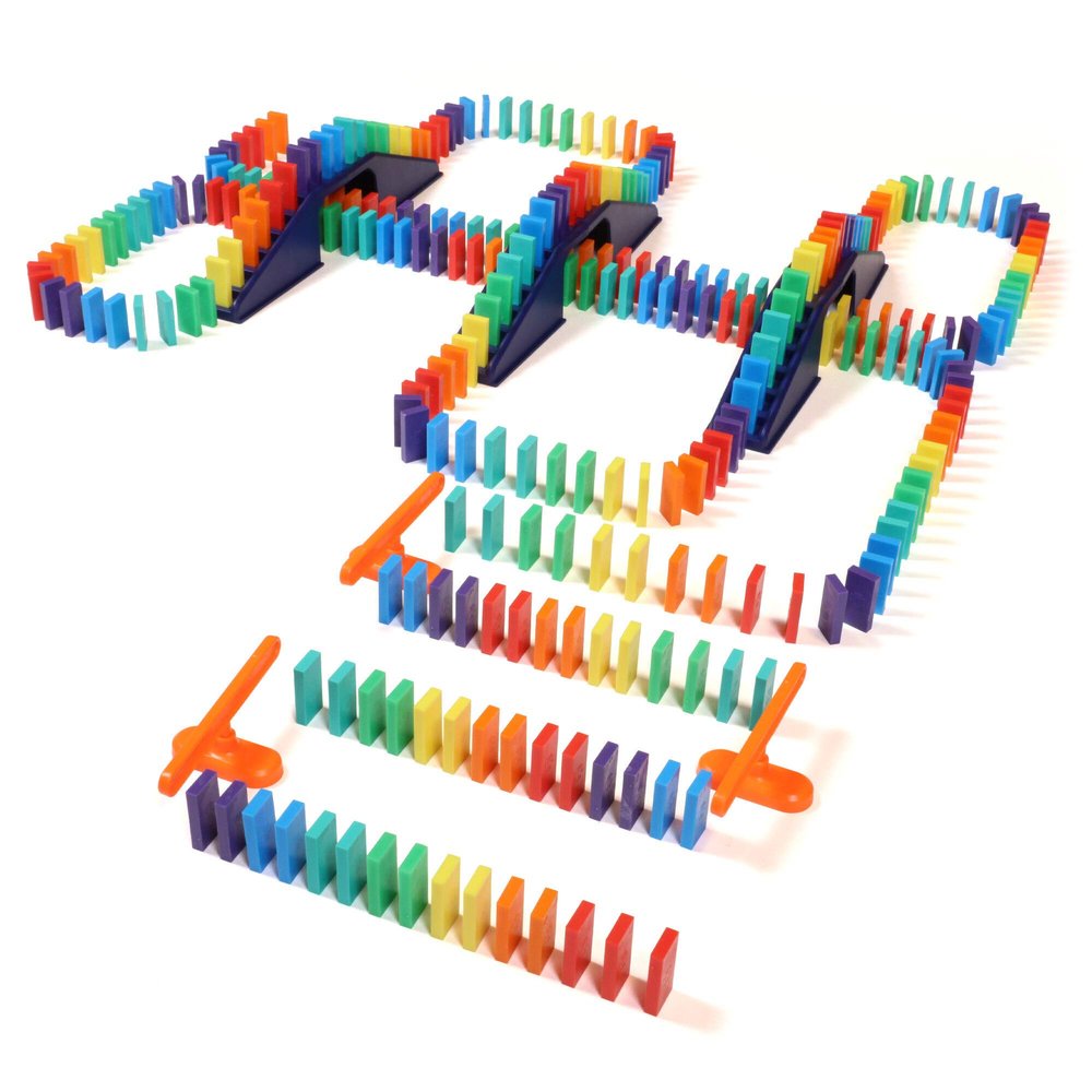 Bulk Dominoes Mini Domino Kit | Dominoes Set, STEM STEAM Small Toys, Family Games for Kids, Kids Toys and Games, Building, Toppling, Chain Reaction Sets (Expert)
