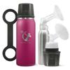 Ceres CHILL OG Breastmilk Chiller & Warmer  1234oz Portable Breast Milk Cooler, Storage & Baby Bottle for Travel, Work or On-The-Go  Pump Compatible Container  Dont Call Me Hon, Plum view 1