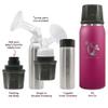 Ceres CHILL OG Breastmilk Chiller & Warmer  1234oz Portable Breast Milk Cooler, Storage & Baby Bottle for Travel, Work or On-The-Go  Pump Compatible Container  Dont Call Me Hon, Plum view 2