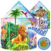 W&O Jungle Adventure Play Tent with Lifelike Animal Sounds - Captivating Pop Up Tent for Boys & Girls - Perfect for Indoor & Outdoor Adventures view 1