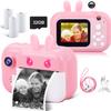MINIBEAR Kids Camera Instant Print Camera for Kids Digital Camera Toddler Toys Christmas Birthday Gifts for 3 4 5 6 7 8 9 10 Year Old Boys Girls, Pink view 1