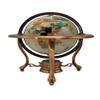 Unique Art 10-Inch Tall Table Top Pearl Ocean Gemstone World Globe with Copper Tripod Stand (150 GT PEARL COPPER) view 2