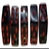 Cyber-Deals Set of 16mm Transparent Dice and Black PU Leather, Black Velvet Lined Dice Cup with Storage Compartment (Gift Boxed) (Smoke/Red) view 3