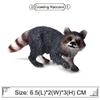 FLORMOON Animal Figures 3 pcs Realistic Plastic Raccoon Family Action Model Science Project, Learning Educational Toys, Birthday Gift, Cake Topper for Kids Toddlers view 3
