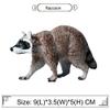 FLORMOON Animal Figures 3 pcs Realistic Plastic Raccoon Family Action Model Science Project, Learning Educational Toys, Birthday Gift, Cake Topper for Kids Toddlers view 4