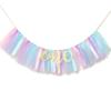 WAOUH Baby Girl Banner for 1st Birthday - Highchair Banner for First Birthday Decoration, Cake Smash Photo Prop, Tulle Garland Banner (light Aqua and Light Blue) view 1
