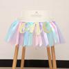 WAOUH Baby Girl Banner for 1st Birthday - Highchair Banner for First Birthday Decoration, Cake Smash Photo Prop, Tulle Garland Banner (light Aqua and Light Blue) view 3