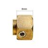 kingsea 4Pcs Brass Weight 8mm Widen 12mm Hex Wheel Hubs Adapters Compatible with TRX4 1/10 RC Crawler (8mm) view 2