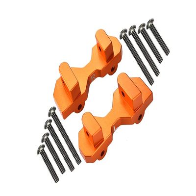 GPM Upgrades Aluminum Front Damper Mount for 1/7 Unlimited Desert Racer (85076-4) Rc Cars (Orange)