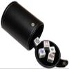 Set of 16mm Poker Dice and Black PU Leather Black Velvet Lined Dice Cup with Storage Compartment (Gift Boxed) (Poker (Squared Corners, Spades Ace) - White) view 1