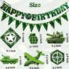 14 Pieces Army Birthday Party Decorations Camouflage Banner Supplies Camo Birthday Hanging Swirl Decor Banner for Military Theme Birthday Party view 2