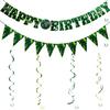 14 Pieces Army Birthday Party Decorations Camouflage Banner Supplies Camo Birthday Hanging Swirl Decor Banner for Military Theme Birthday Party view 3