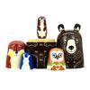 HYCLES Nesting Dolls Russian Matryoshka Wood Stacking Nested Set for Kids Handmade Toys for Children Kids Christmas Birthday Decoration Halloween Wishing Gift view 2