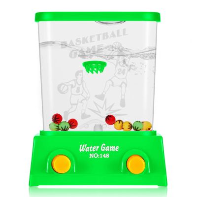 Sumind Handheld Water Game Arcade Water Ring Toss and Basketball Hoop Toy 3. 2 x 2. 6 Inch Mini Water Tables for Birthday Gift Vintage Girls and Boys Toys Beach Party Retro Pastime, Random Colors