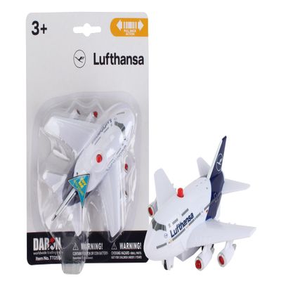 Daron Lufthansa Pullback Plane w/Lights & Sounds TT055