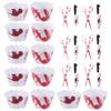 12sets Halloween Cake Insert Cards Handprint Cupcake Rim Decor for Spooky Parties Food-grade Material Premium Design for Cakes and Treats view 1