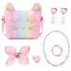 mibasies Purse for Little Girls Dress Up Jewelry Pretend Play Kids Accessories Toddler Cat Gifts view 2