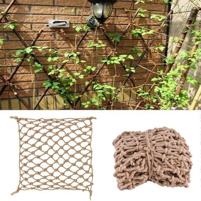 Hynet Plant Protection Net, Fence Safety Net Climbing Net Stair Kids Anti Falling Net Hemp Rope Ceiling Decorative Net Patios Railing Safe Net Pets Toys (Size : 5 * 5m(16 * 16ft))