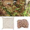 Hynet Plant Protection Net, Fence Safety Net Climbing Net Stair Kids Anti Falling Net Hemp Rope Ceiling Decorative Net Patios Railing Safe Net Pets Toys (Size : 5 * 5m(16 * 16ft)) view 1