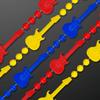 FlashingBlinkyLights Set of 48 Rock Guitar Mardi Gras Bead Necklaces view 4