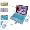 LEXiBOOK Disney Frozen 2 - Educational and Bilingual Laptop Spanish/English - Girls Toy with 124 Activities to Learn, Play Games and Music with Elsa & Anna - Blue/Purple, JC598FZi2 view 3