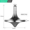 CHEETOP Stainless Steel Spinning Top, Premium Exquisite Perfect Balance Well Made Metal Desk EDC Little Fidget Toy, Spin Long Time Over 6 Minutes, Great Value (Silver, Small Diameter 24mm) view 2
