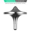 CHEETOP Stainless Steel Spinning Top, Premium Exquisite Perfect Balance Well Made Metal Desk EDC Little Fidget Toy, Spin Long Time Over 6 Minutes, Great Value (Silver, Small Diameter 24mm) view 3