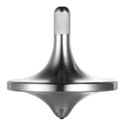 CHEETOP Stainless Steel Spinning Top, Premium Exquisite Perfect Balance Well Made Metal Desk EDC Little Fidget Toy, Spin Long Time Over 6 Minutes, Great Value (Silver,Medium Diameter 29mm)