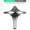 CHEETOP Stainless Steel Spinning Top, Premium Exquisite Perfect Balance Well Made Metal Desk EDC Little Fidget Toy, Spin Long Time Over 6 Minutes, Great Value (Silver,Medium Diameter 29mm) view 3