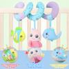Caterbee Baby Stroller Toy, Activity Spiral Plush bar Toy Accessories, Car Seat Toys with Bell for boy or Girl 0 Months+ (Ocean) view 3