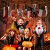 3 Pieces Halloween Knife Fake Knife Halloween Machete Toy Plastic Halloween Butcher Sickle Weapon Prop Halloween Party Decoration view 4