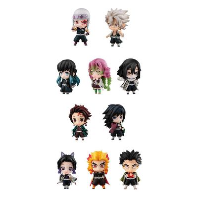 Megahouse Demon Slayer Tanjirou & The HASHIRAs Mascot Set A & B Box [with Gift], Multiple Colors (MH83010)