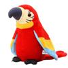 GREUS 9'' Cute Talking Parrot Repeats What You Say Electronic Interactive Plush Toy Stuffed Animal Record Parrot Waving Wings Funny Bird Toys for Children Girls Boys Best Xmas Gift (Red Parrot) view 1